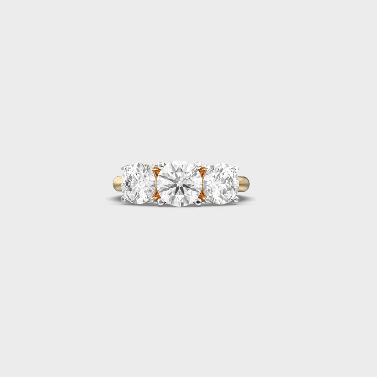 Classic Round Trilogy Diamond Ring