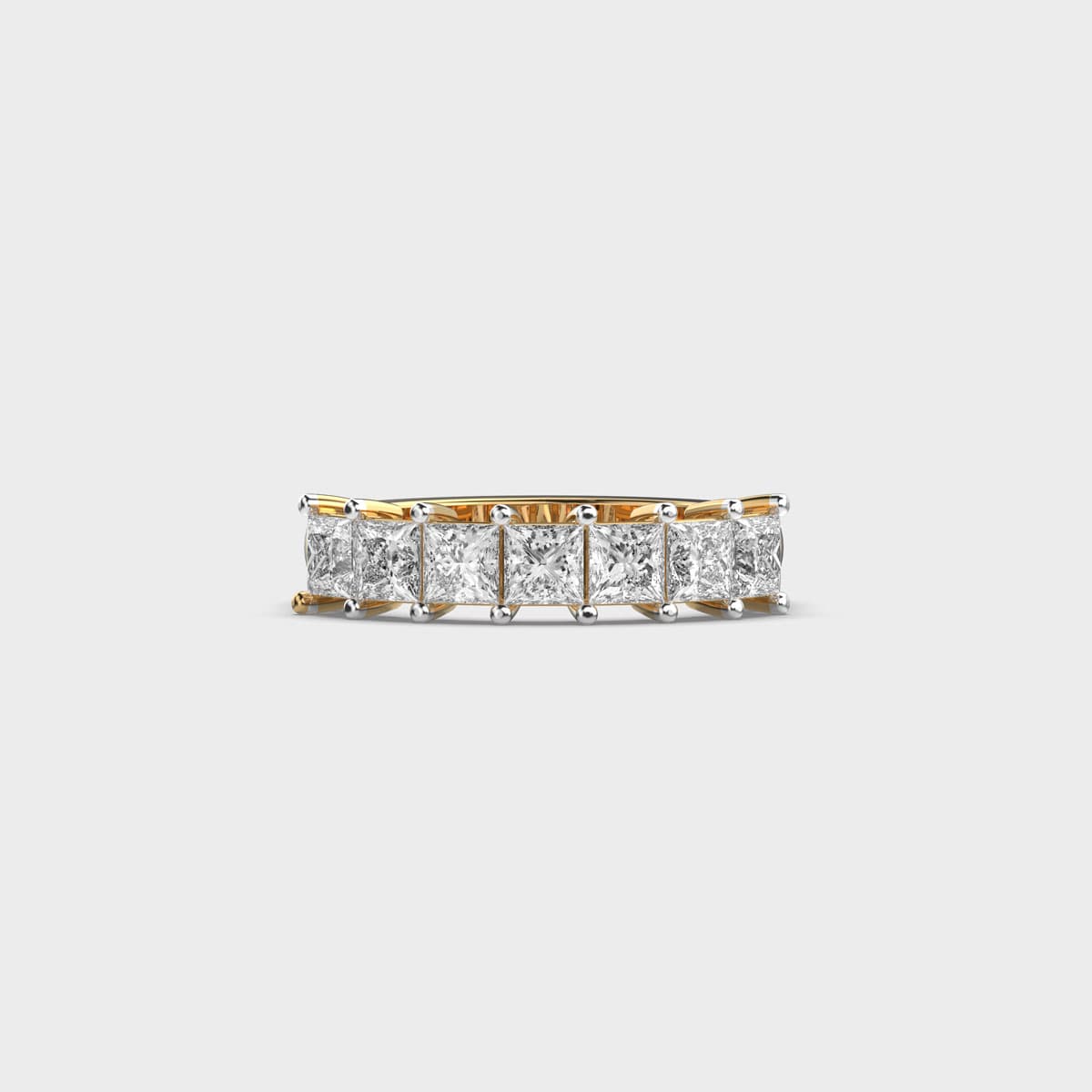Seven Star Princess Band Diamond Ring