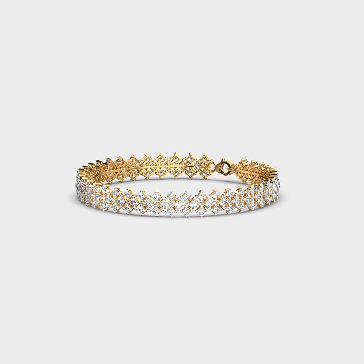 Pear Vine Diamond Link Bracelet