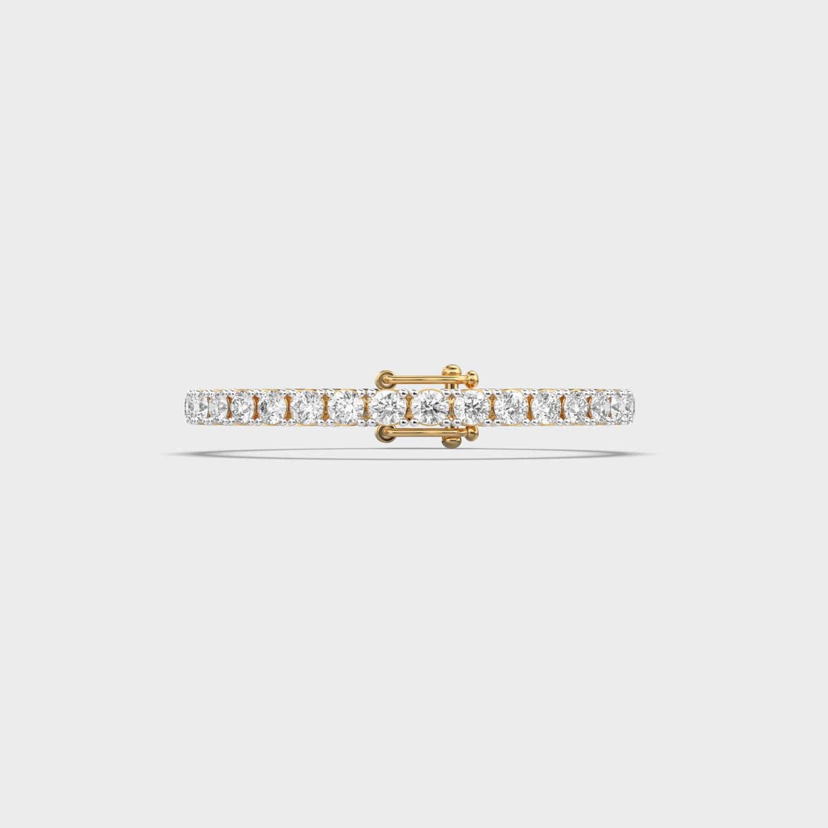 Round Brilliance Tennis Line Diamond Bracelet
