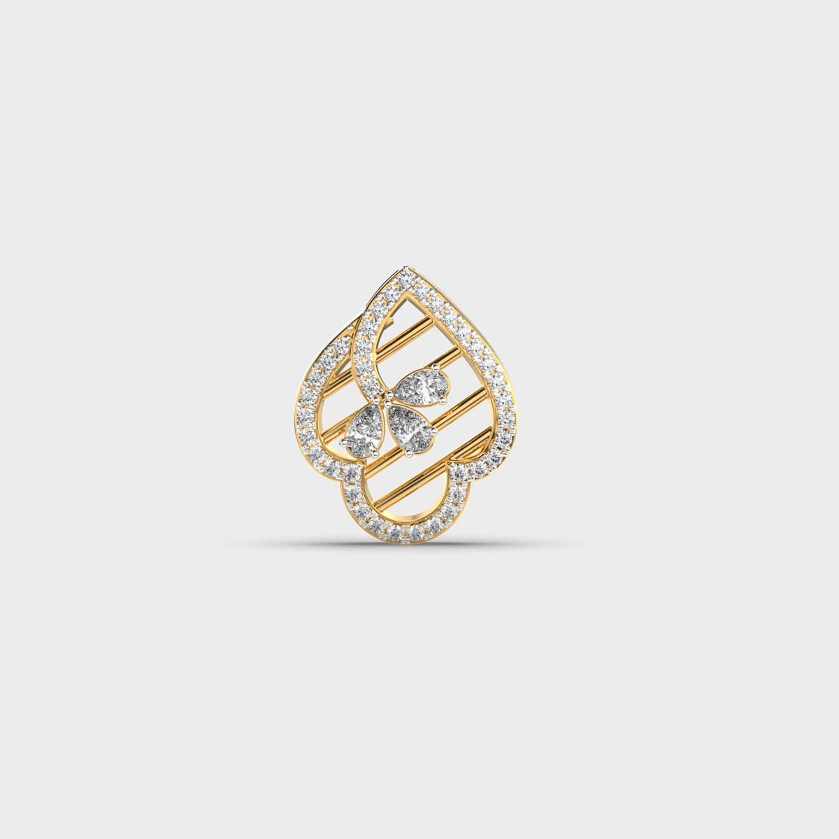 Club Filgree Diamond Pendant (Without Chain)