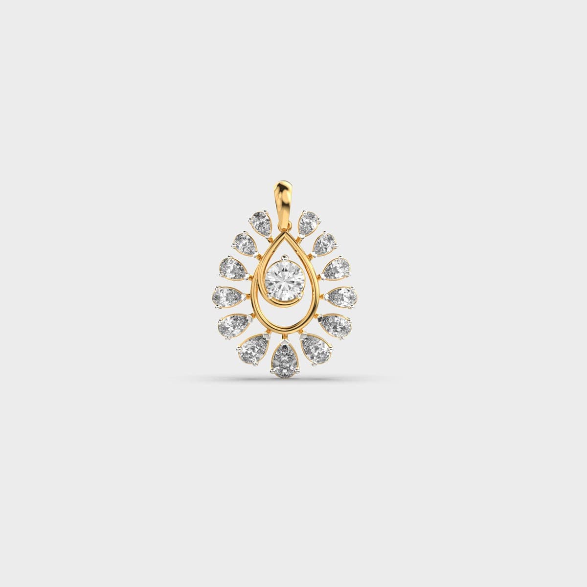 Majestic Avia Pear Pendant (Without Chain)