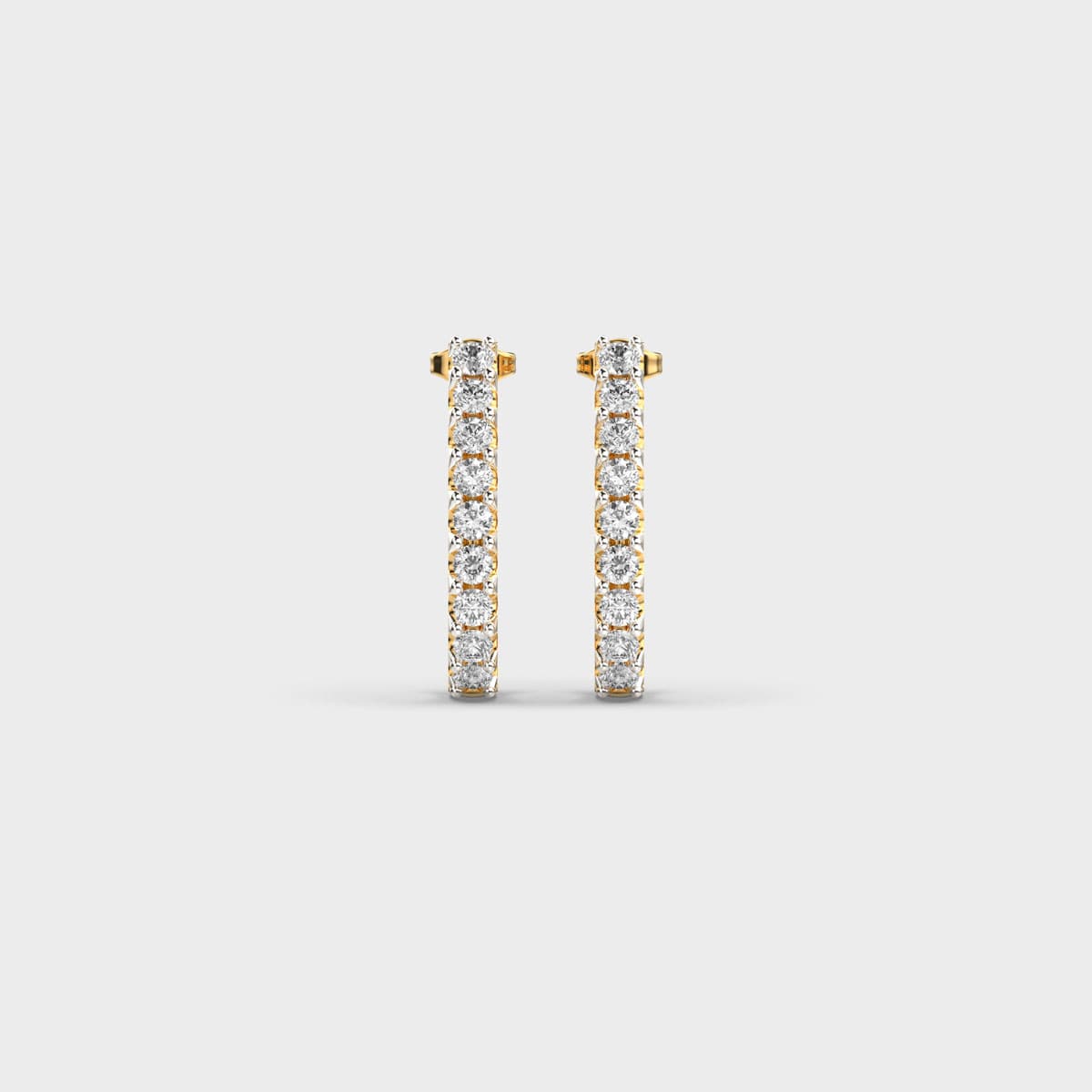 Demi Hoop Diamond Earrings