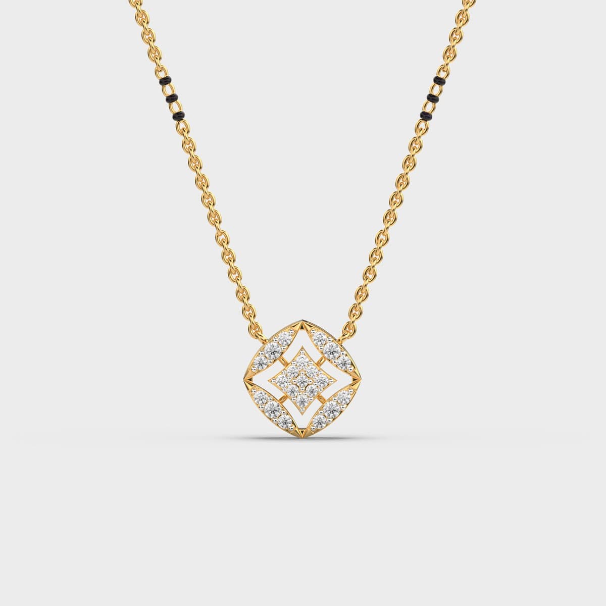 Star Lattice Diamond Mangalsutra