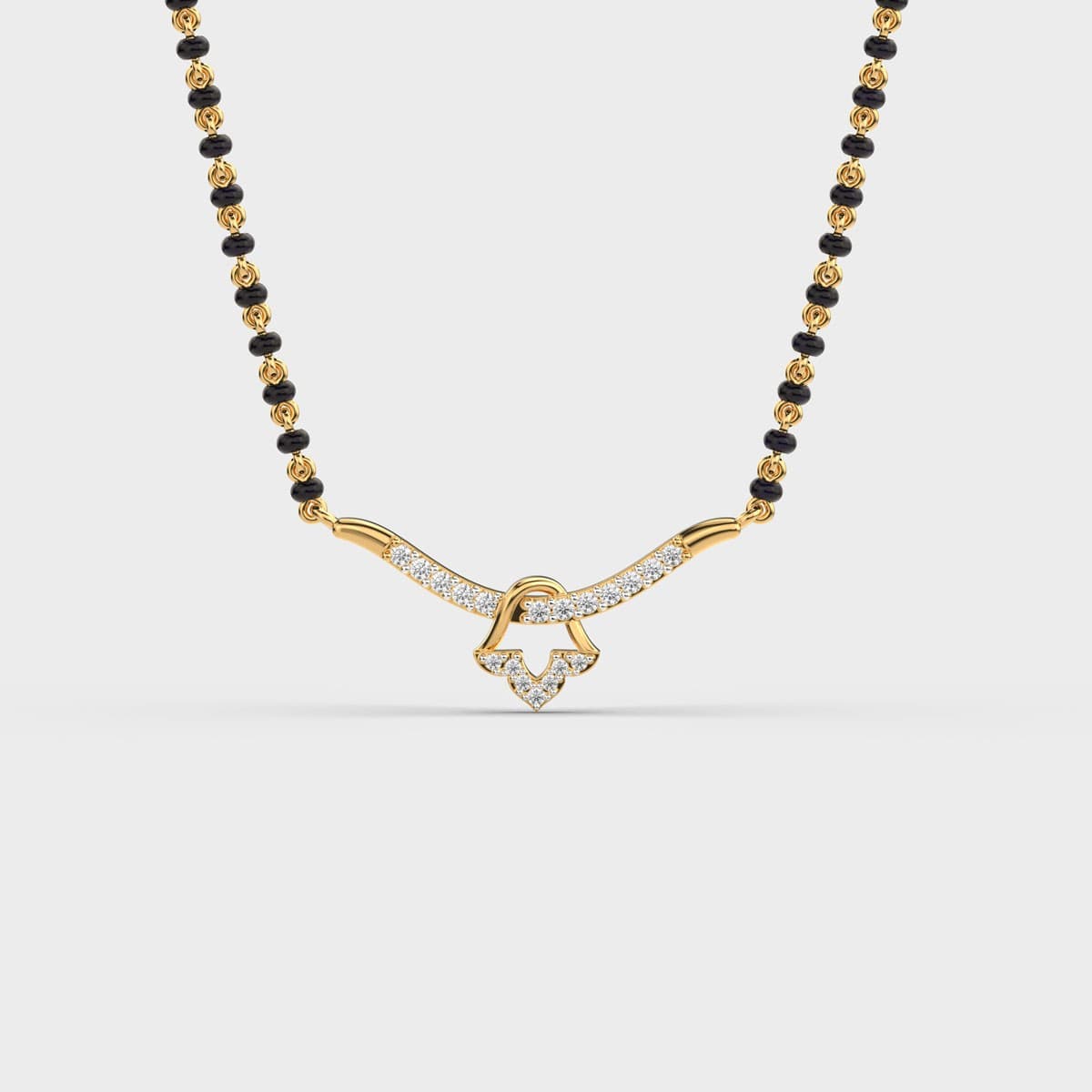 Temple Glow Diamond Mangalsutra