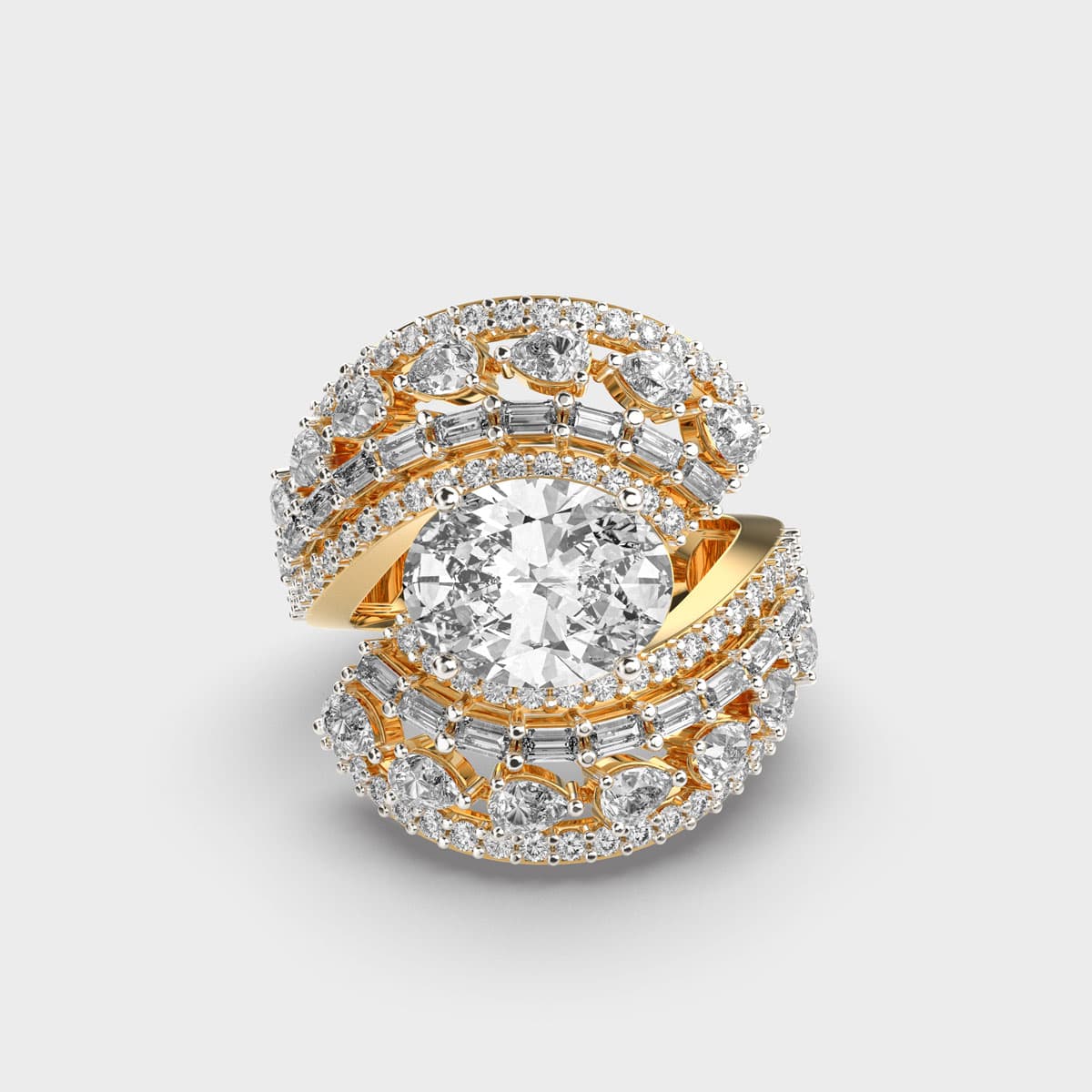 Impressive Sublime Cocktail Diamond Ring