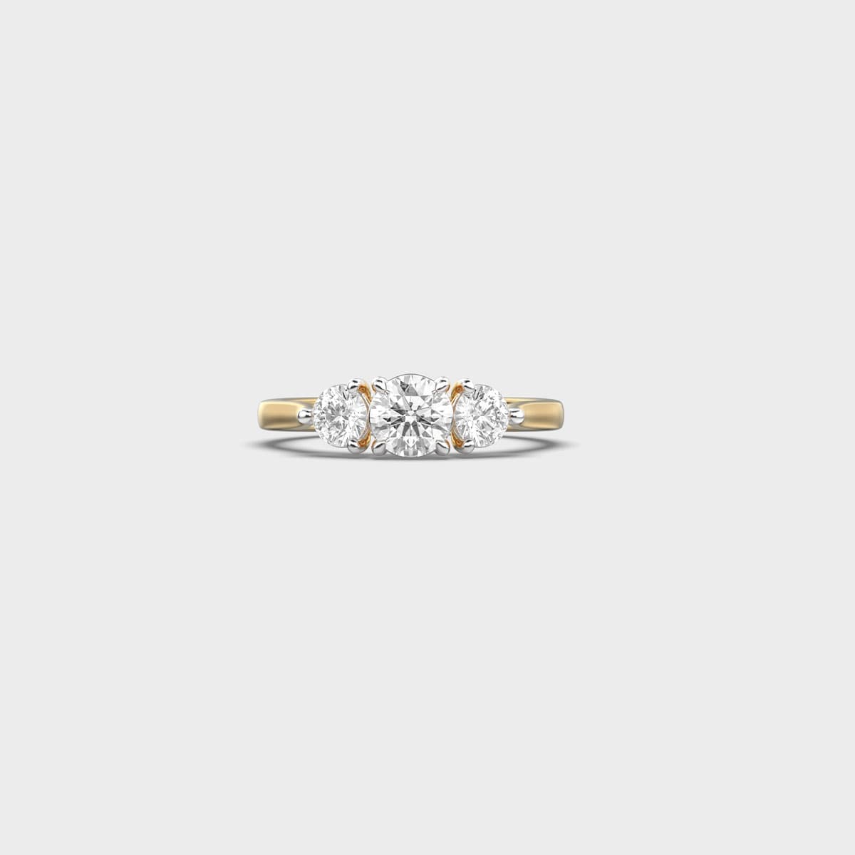 Trio Brilliant Solitaire Diamond Ring