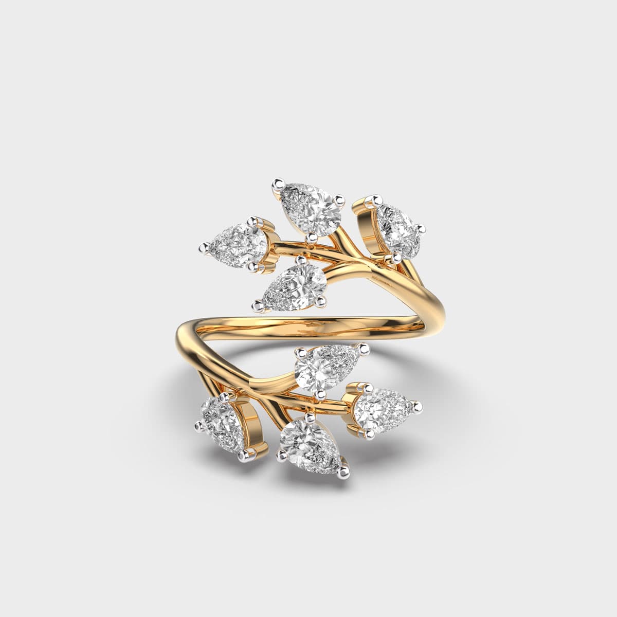 Blossoming Branch Diamond Ring