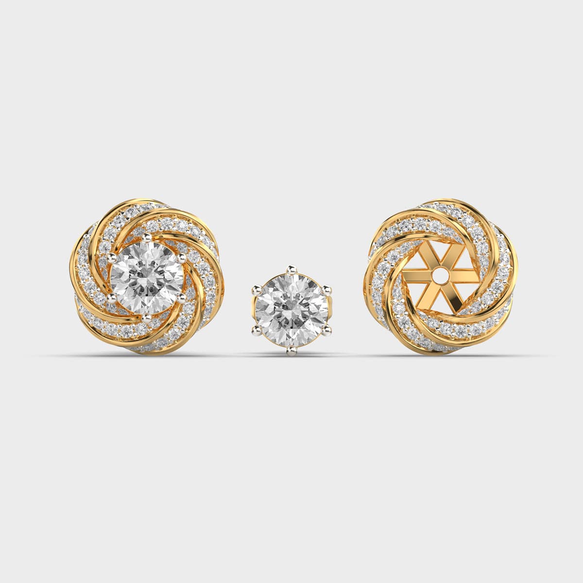Aurelle Convertible Diamond Earrings