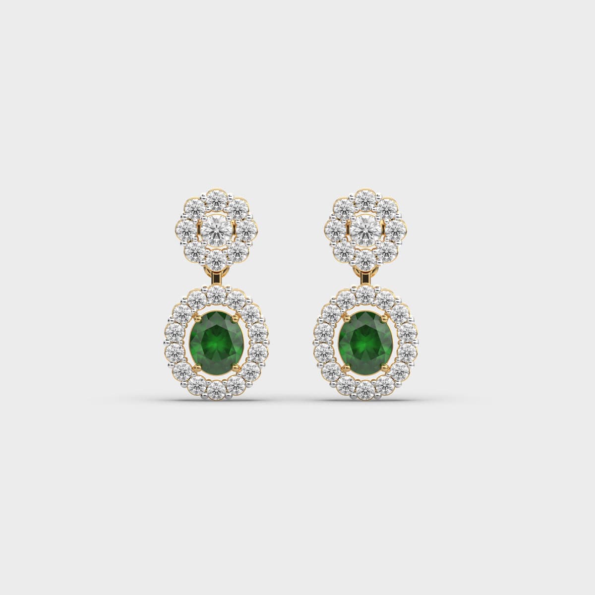Verdant Halo Cluster Diamond Drops