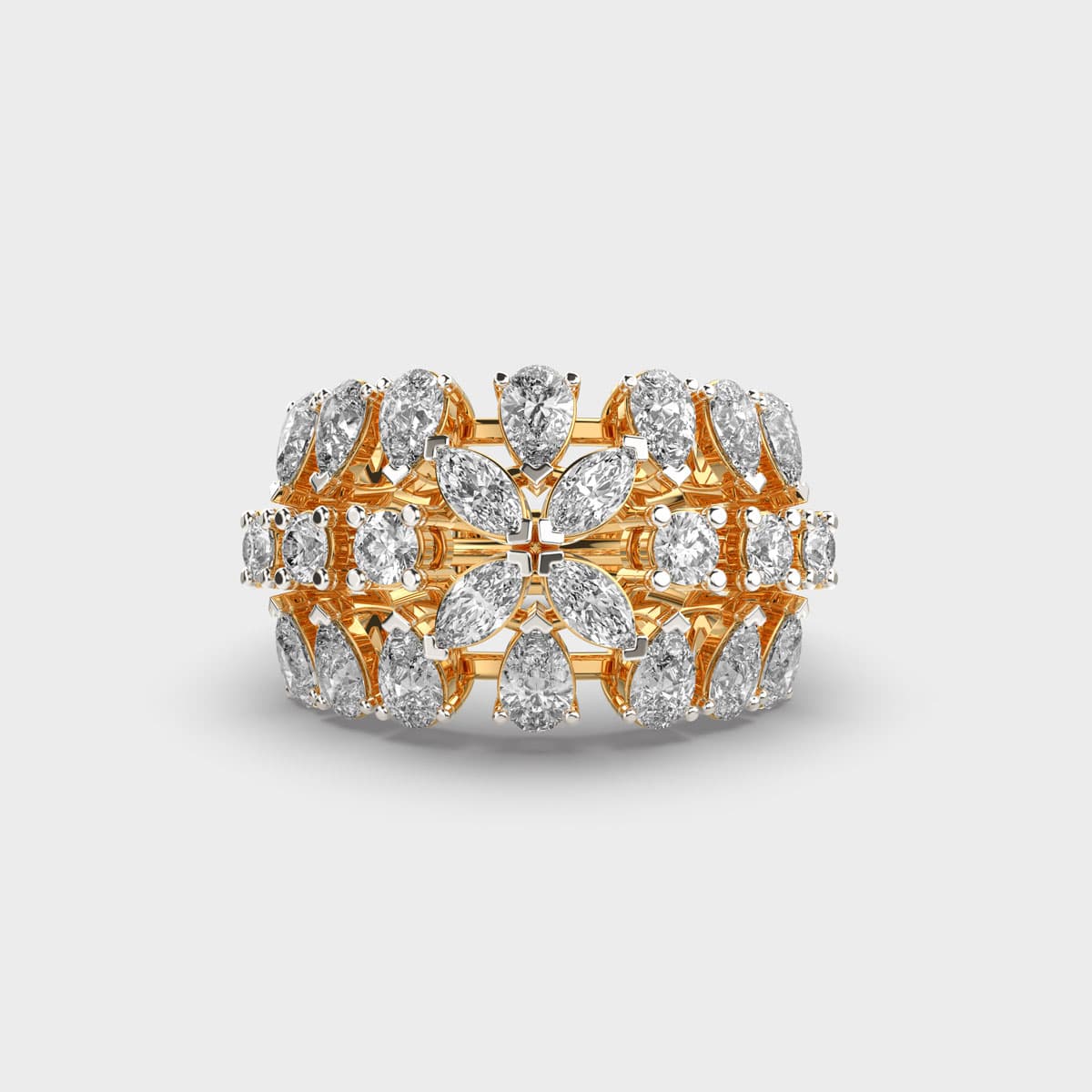 Royal Embrace Chunky Diamond Ring
