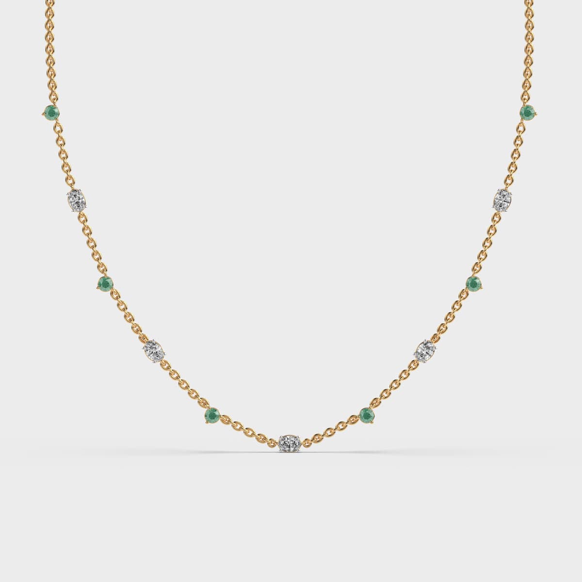 Solstice Cluster Diamond Necklace