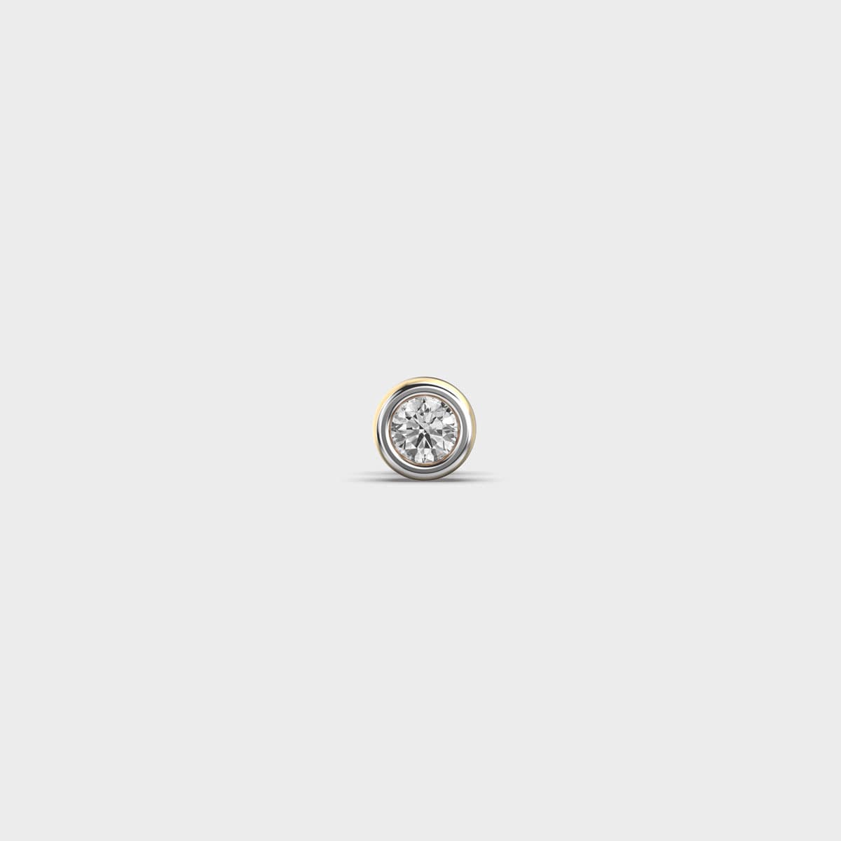 Radiant Orbis Onum Round Diamond Stud For Men