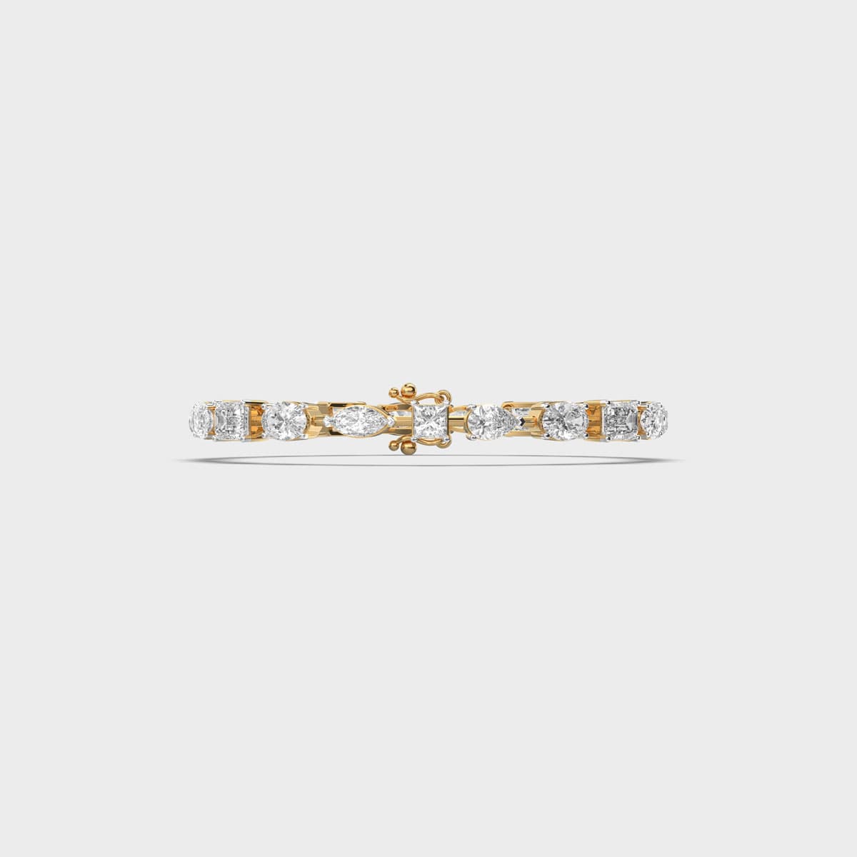 Fancy Cut Medley Tennis Diamond Bracelet