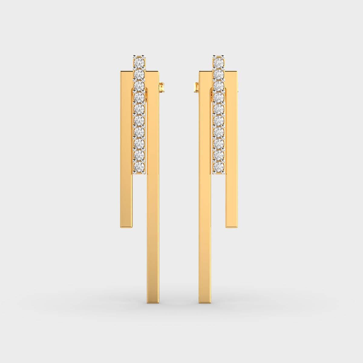 Jazz Age Glamour Diamond Earrings