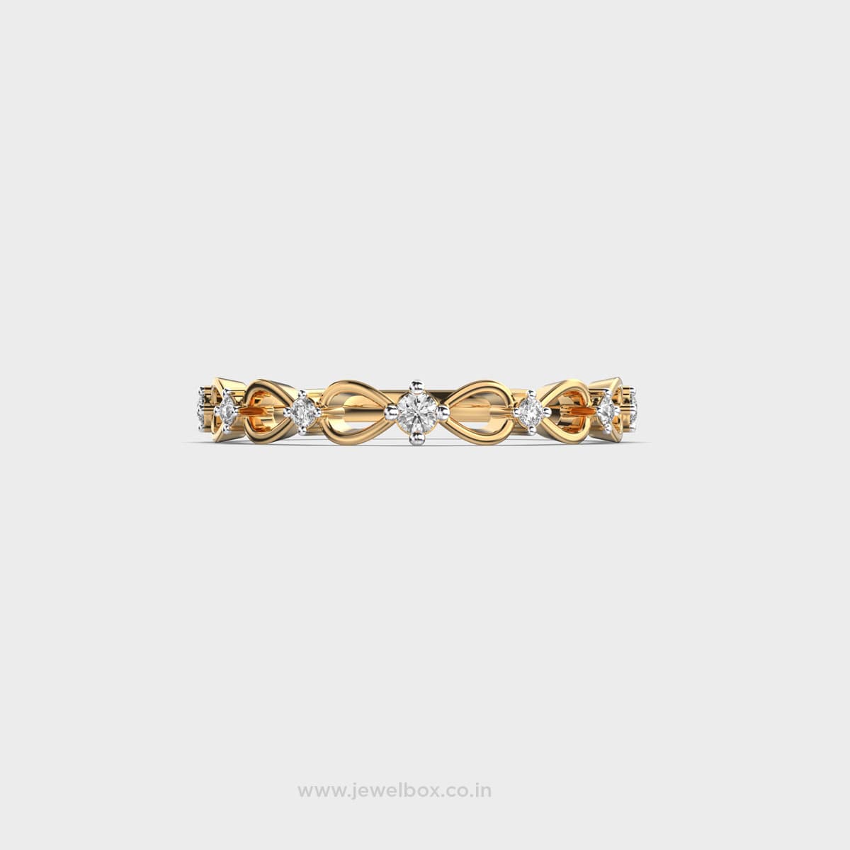 Twist Knot Diamond Ring