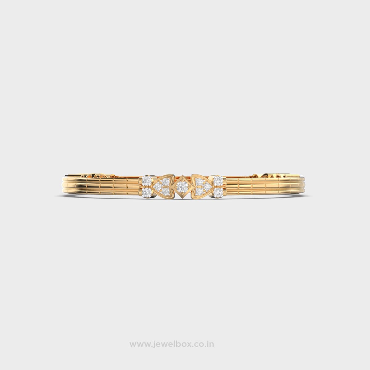 Sleek Silhouette Diamond Bangle