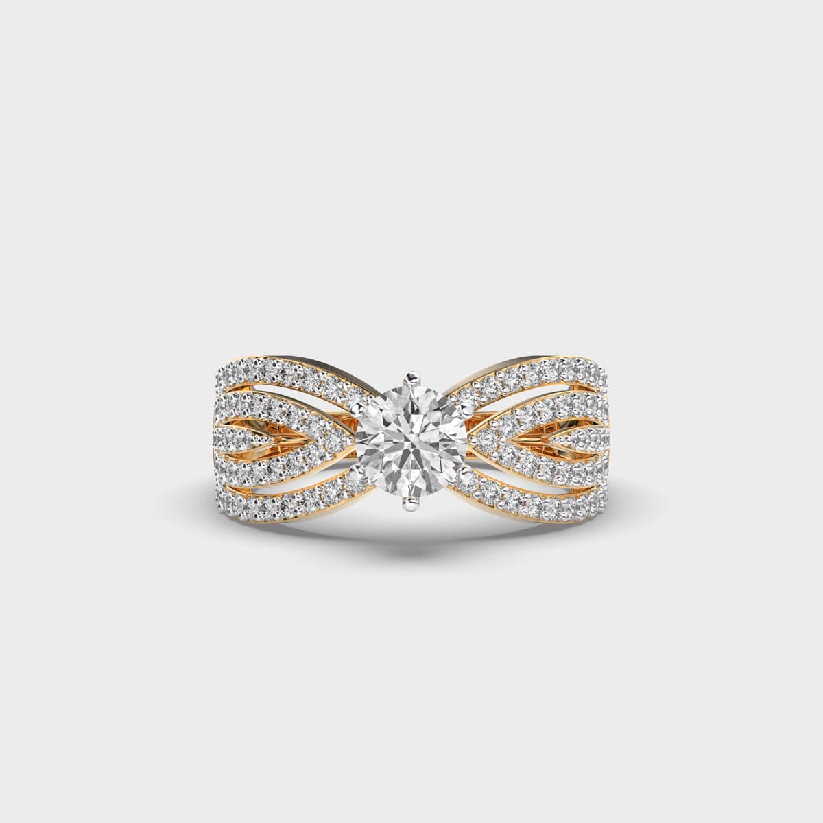 Empire Round Solitaire Diamond Ring