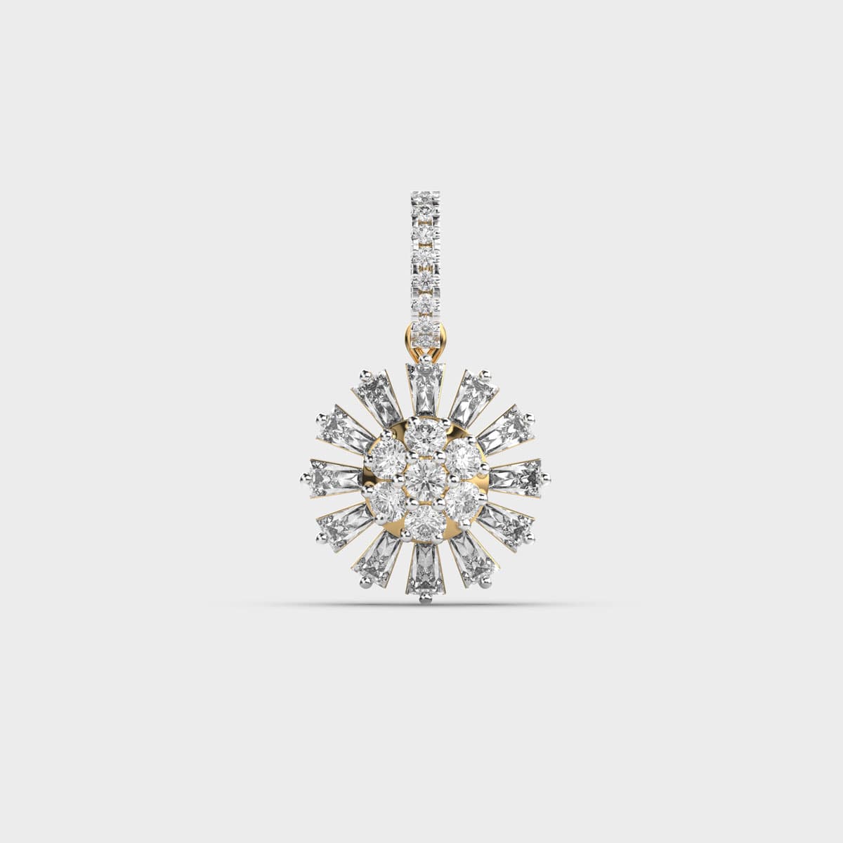 Snowflake Of North Diamond Pendant (Without Chain)