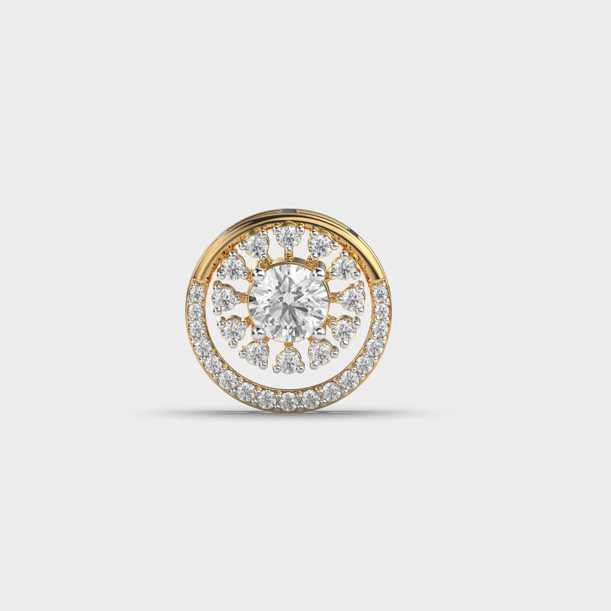 Cosmic Ray Diamond Pendant (Without Chain)