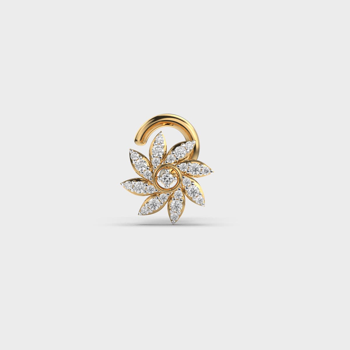Mini Sunflower Diamond Nosepin