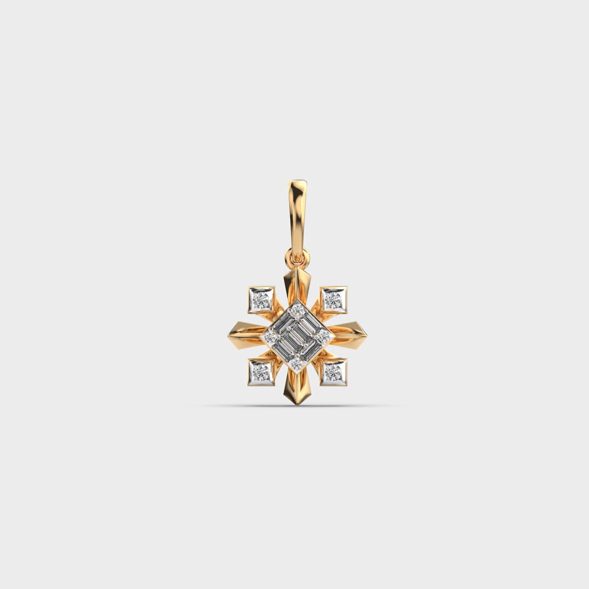 Ice Frost Diamond Pendant (Without Chain) 