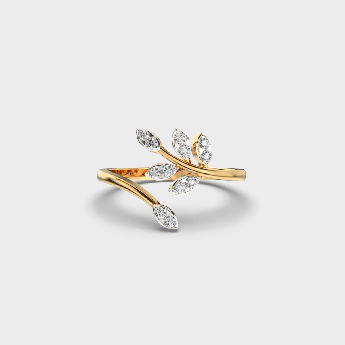 Delicate Morning Willow Diamond Ring
