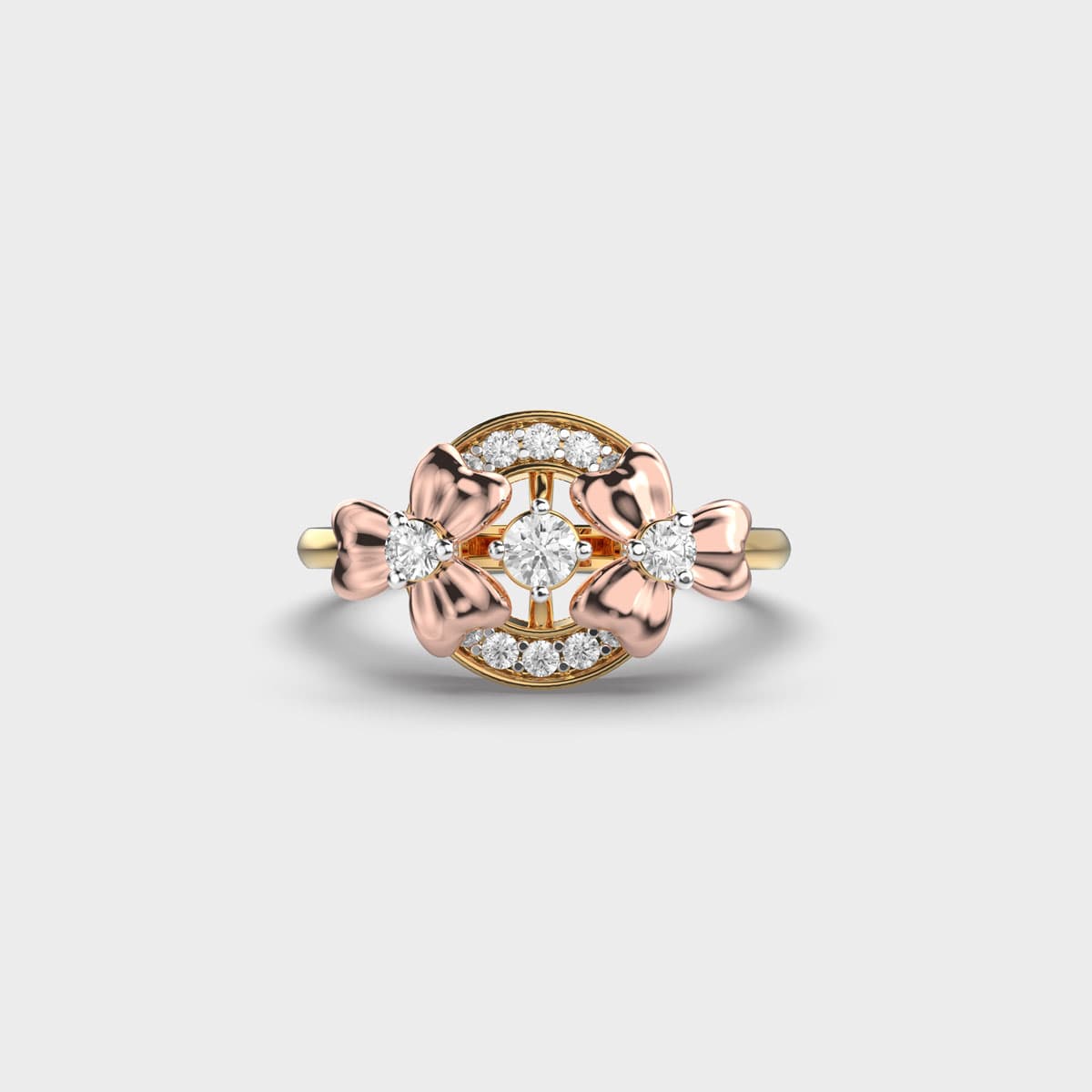 Dual Tone Flora Ring
