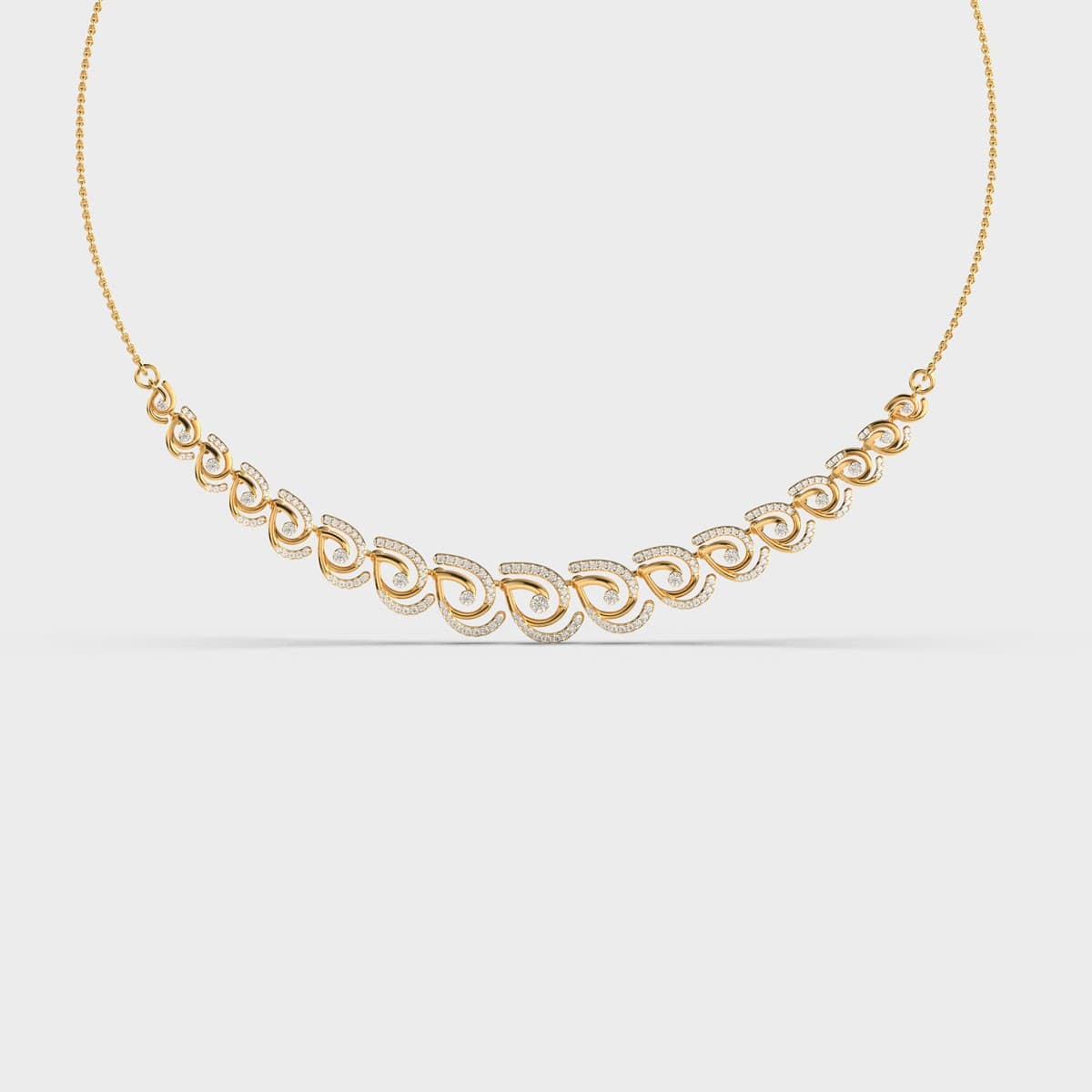 Enigma Petal Diamond Necklace