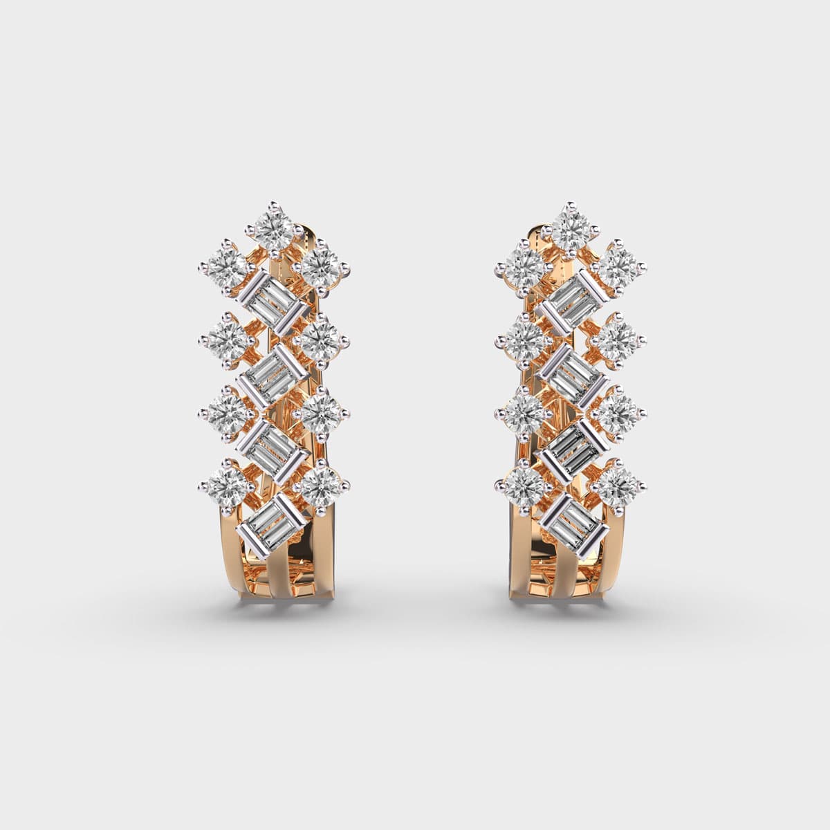 Moments from the Heart Diamond Hoop Earrings
