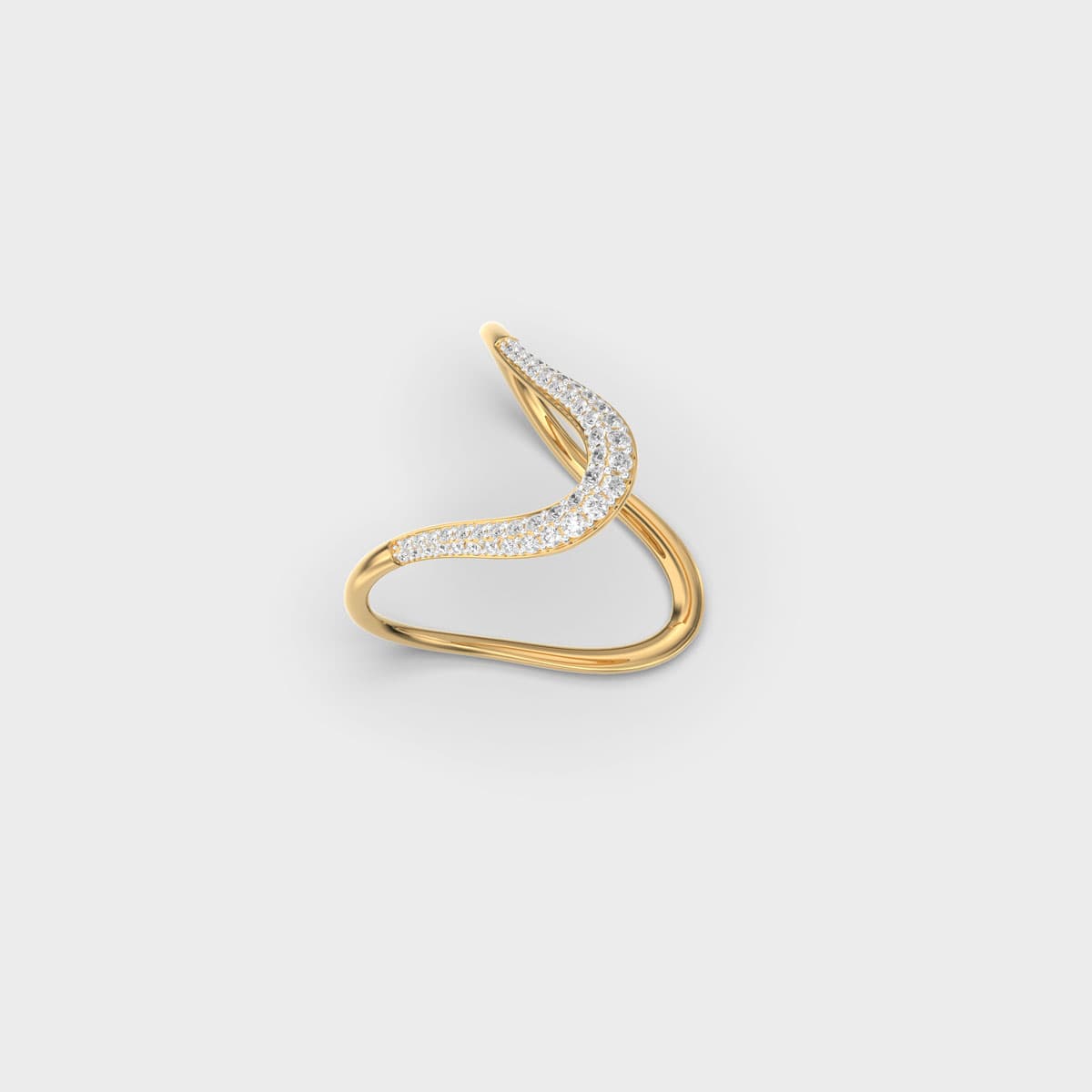 Sleek Shimmer Vanaki Diamond Ring