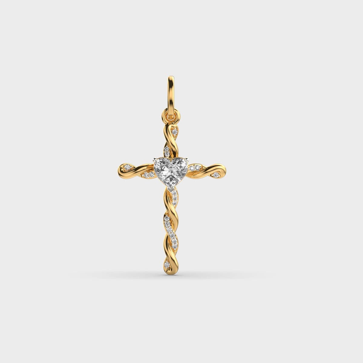 Minimal Christ Diamond Pendant