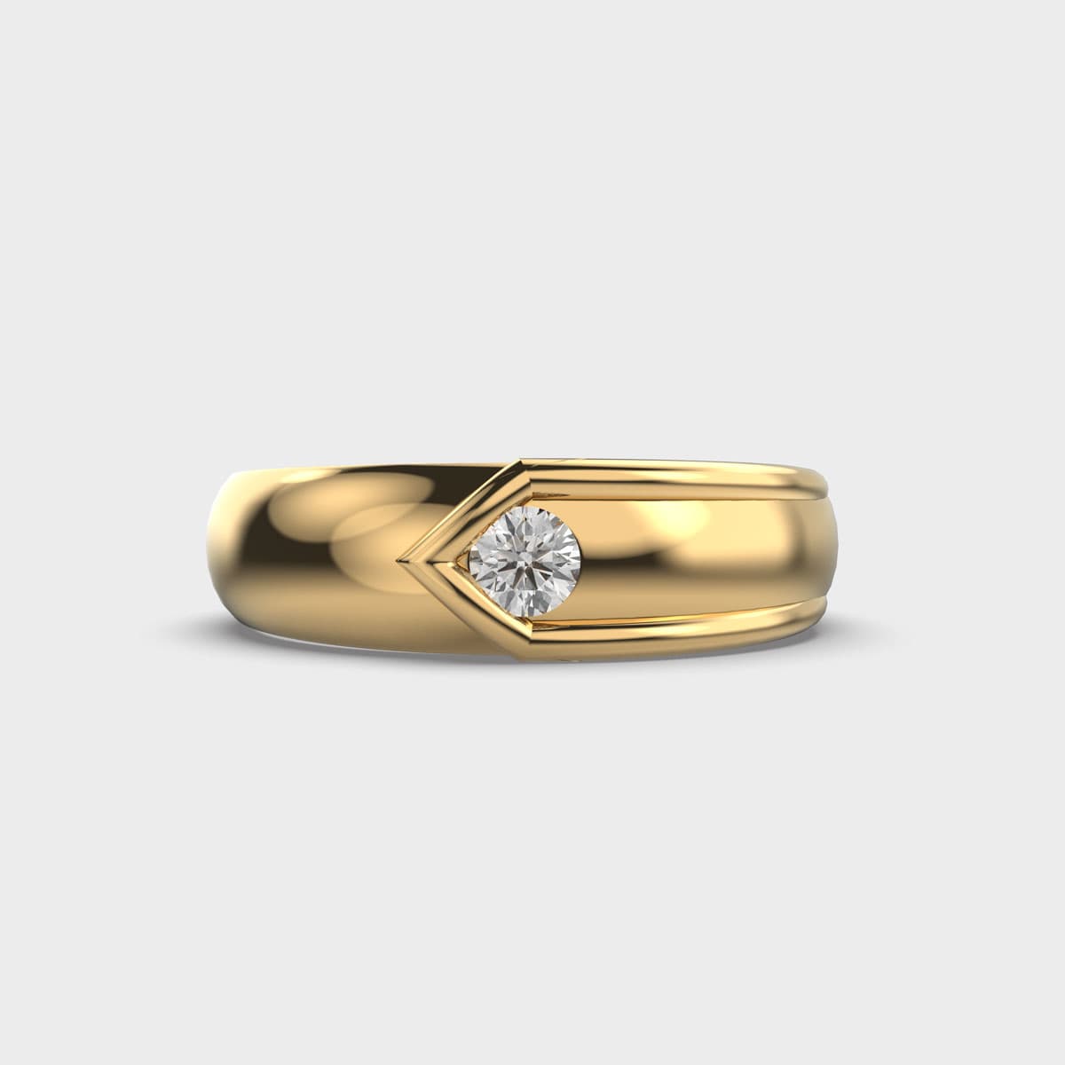 Modern Diamond Band Ring For Men