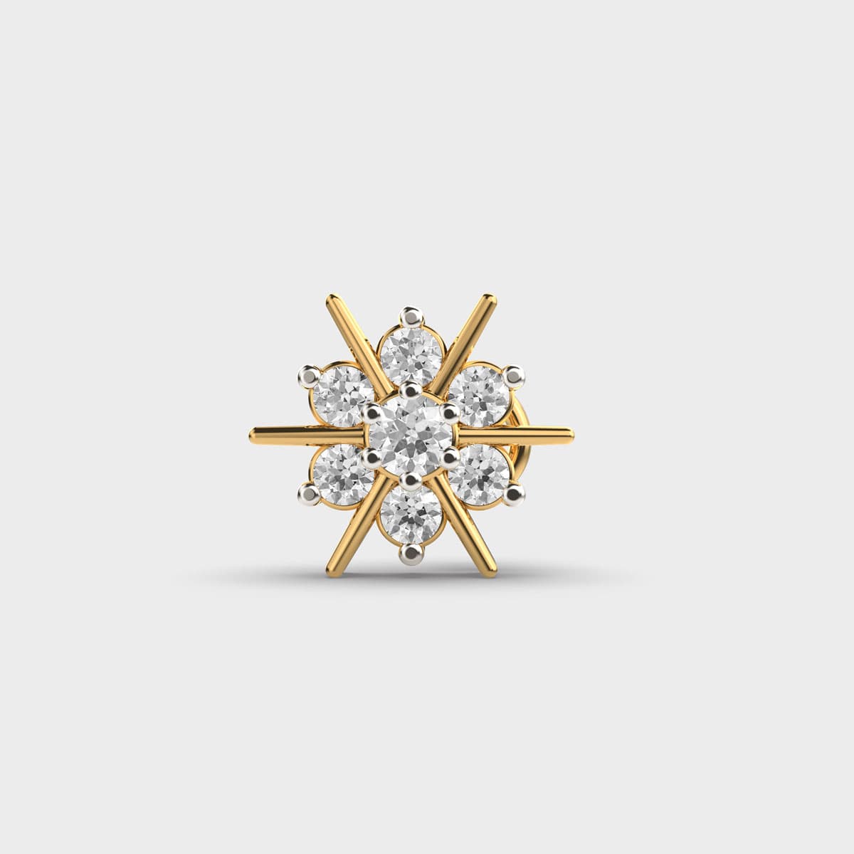 Celestial Moon Glow Diamond Nosepin