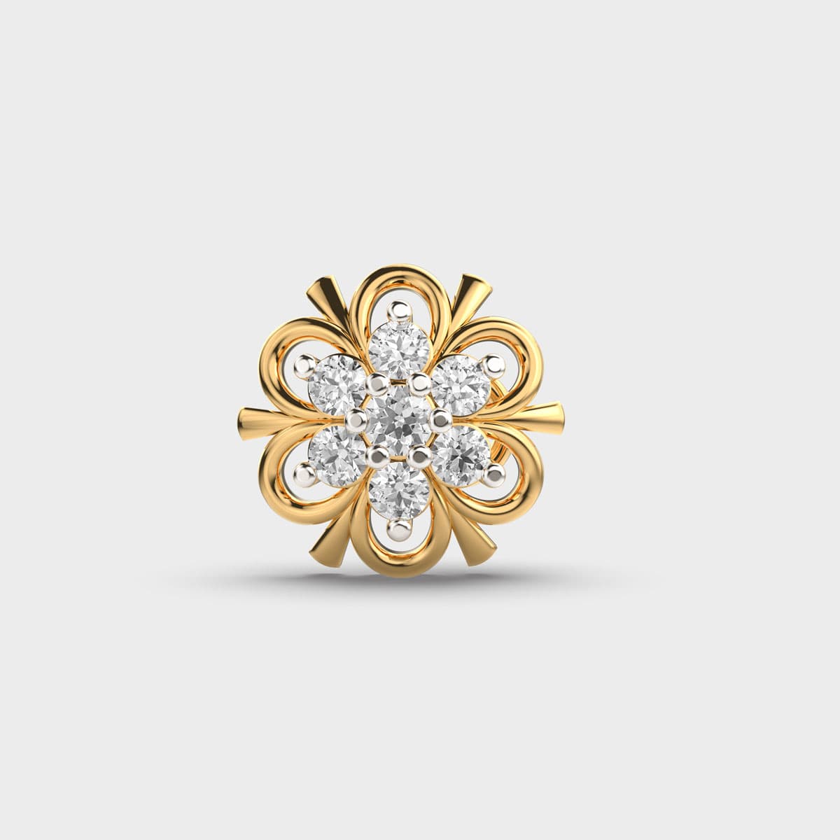 All Bloom Garden Diamond Nosepin