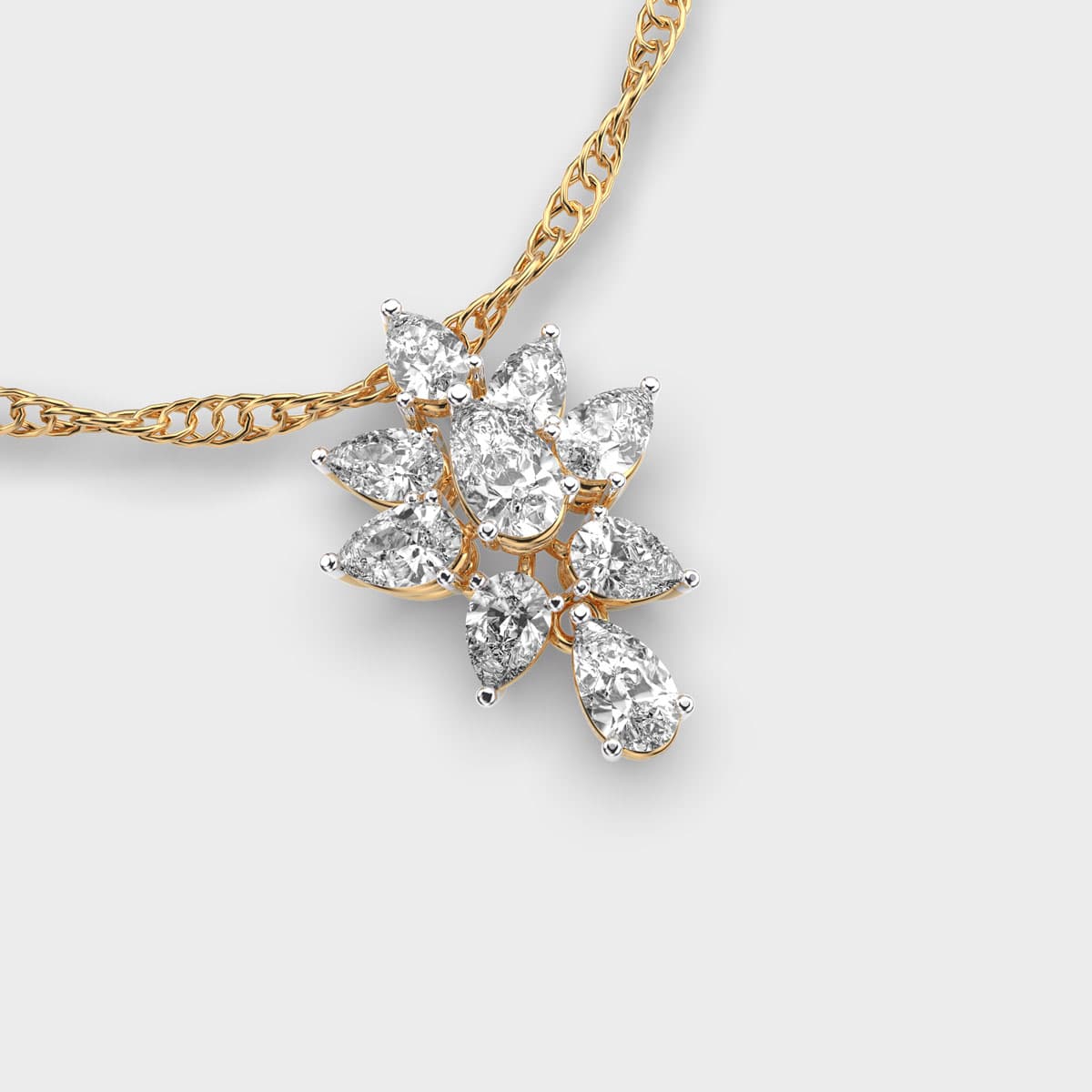 Beloved Daisy Diamond Pendant (With Chain)