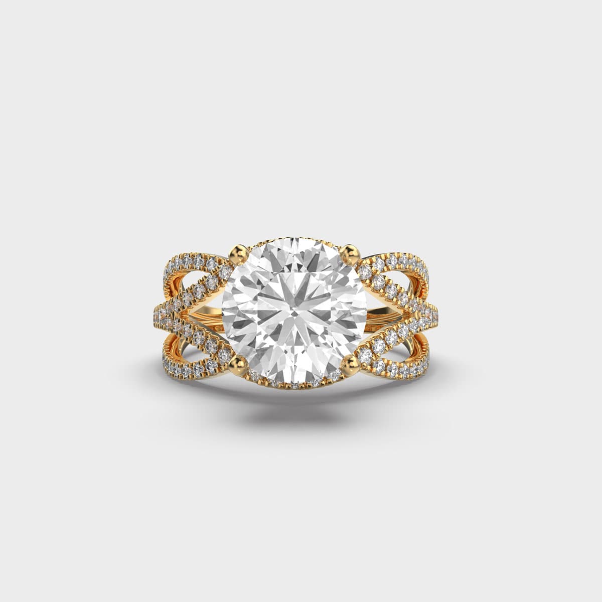 Queen's Shimmering Solitaire Diamond Ring