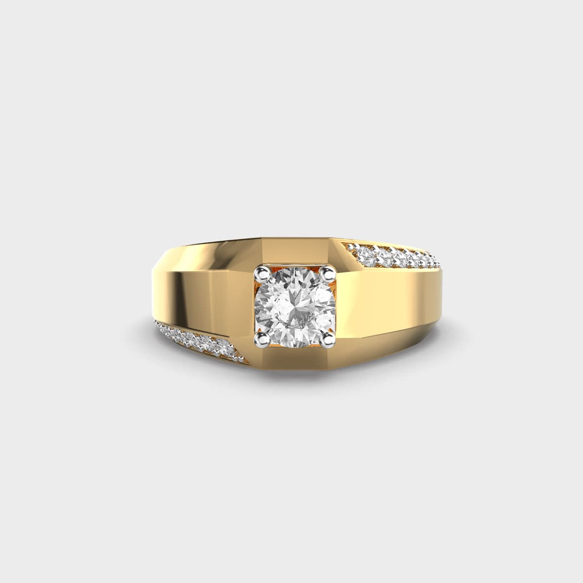 Classic Diamond Band Ring For Men
