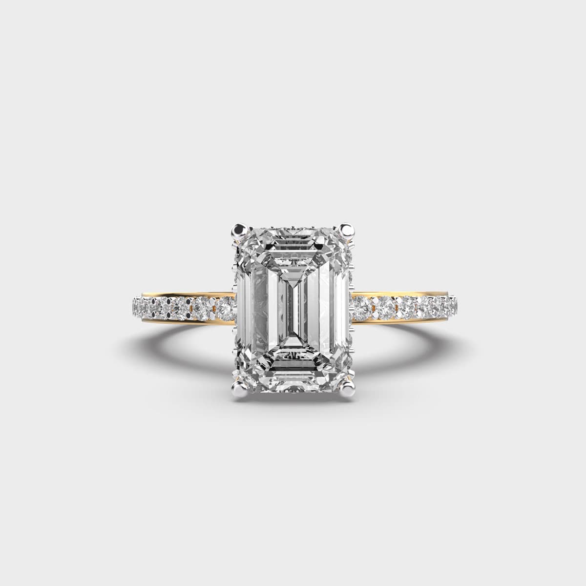 Sospiri Emerald Cut Diamond Band