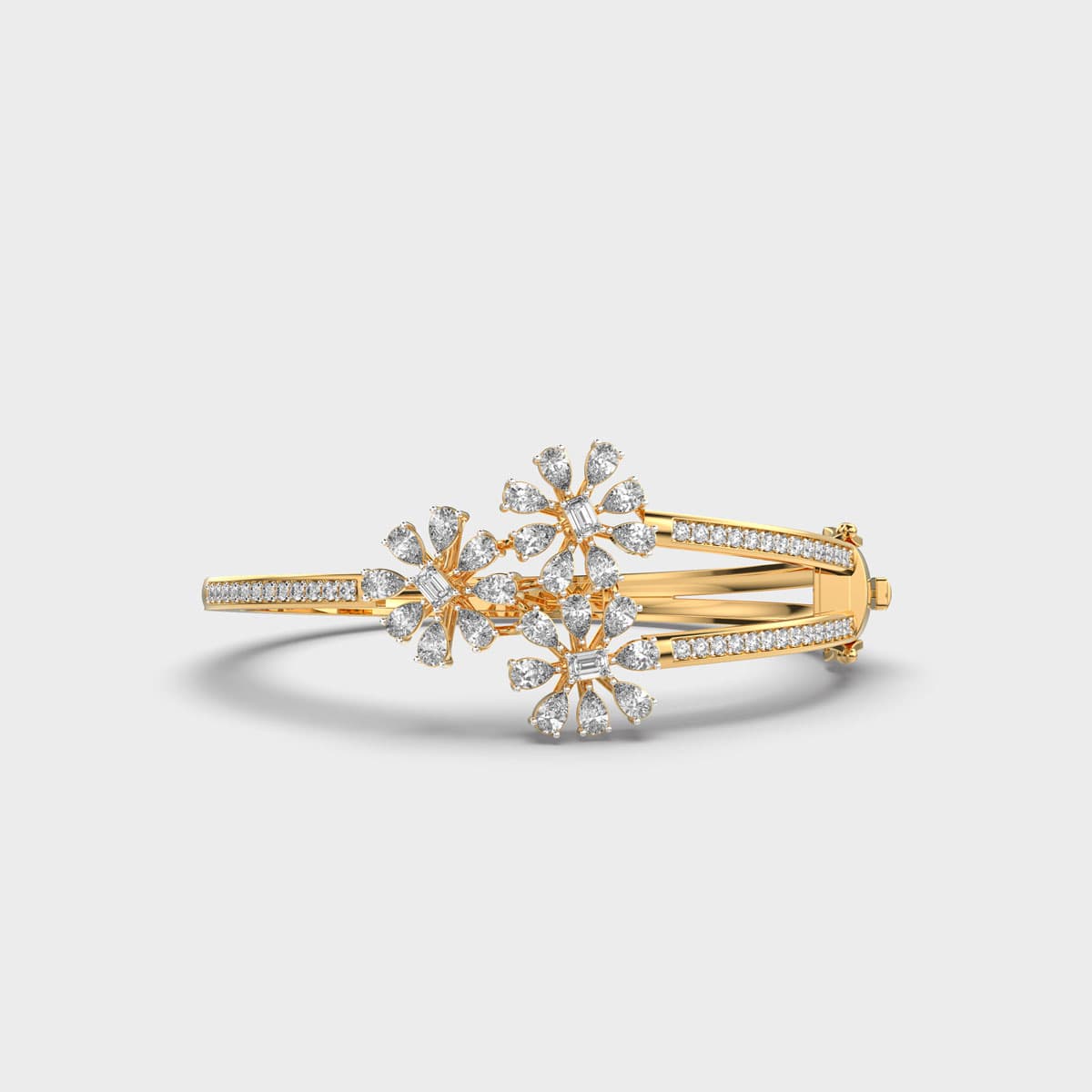 Triple Blossom Diamond Bracelet
