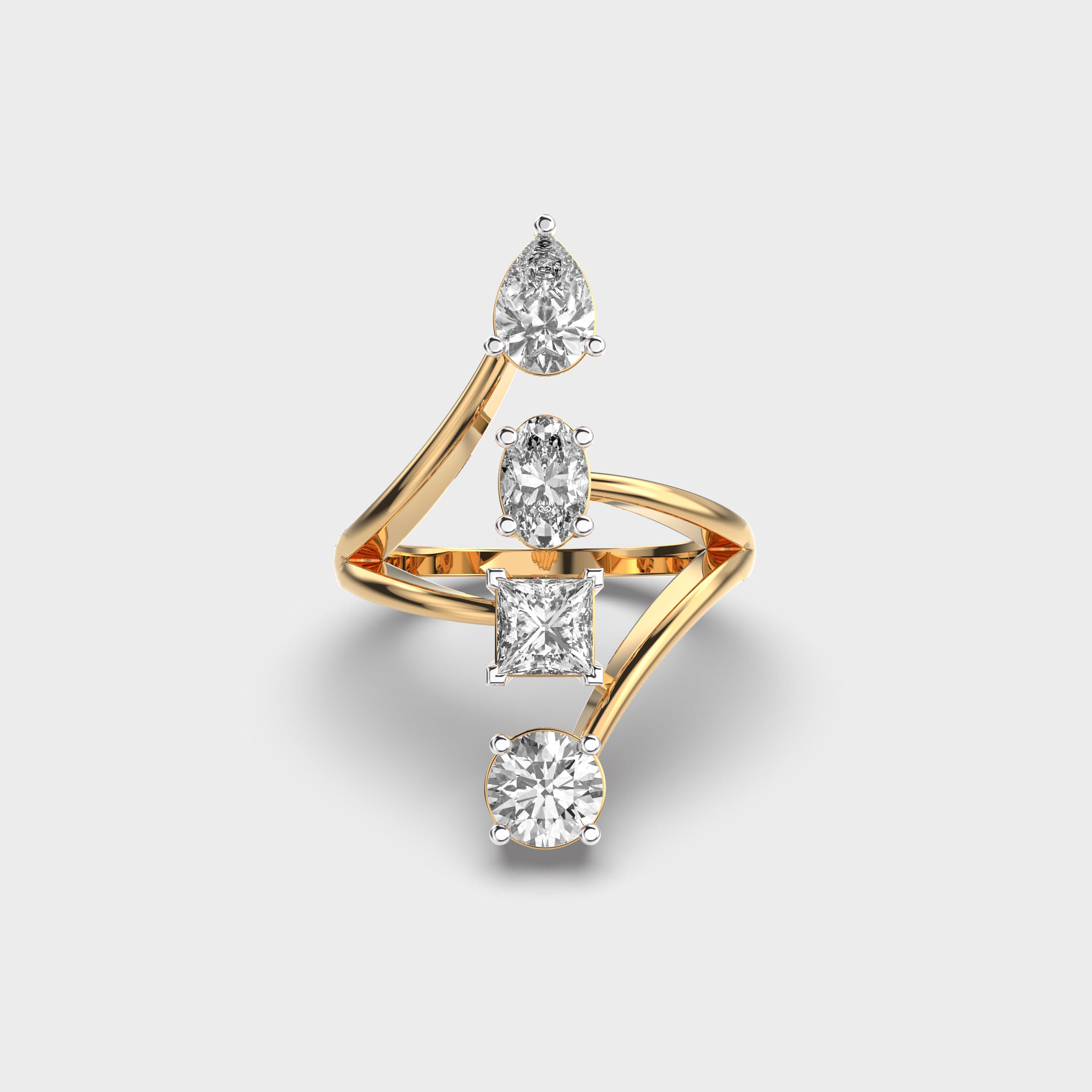 Gem Trail Diamond Ring