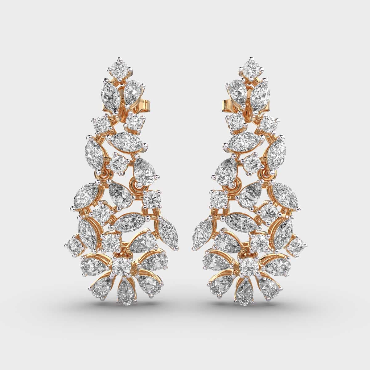 Royal Elegance Flora Diamond Earring