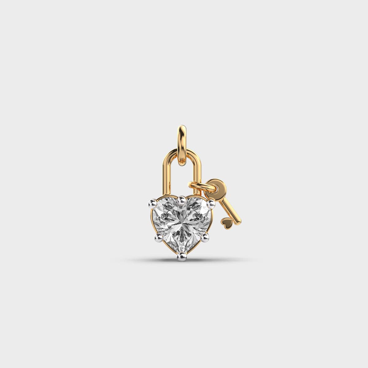 Key To My Heart Diamond Pendant (Without Chain)