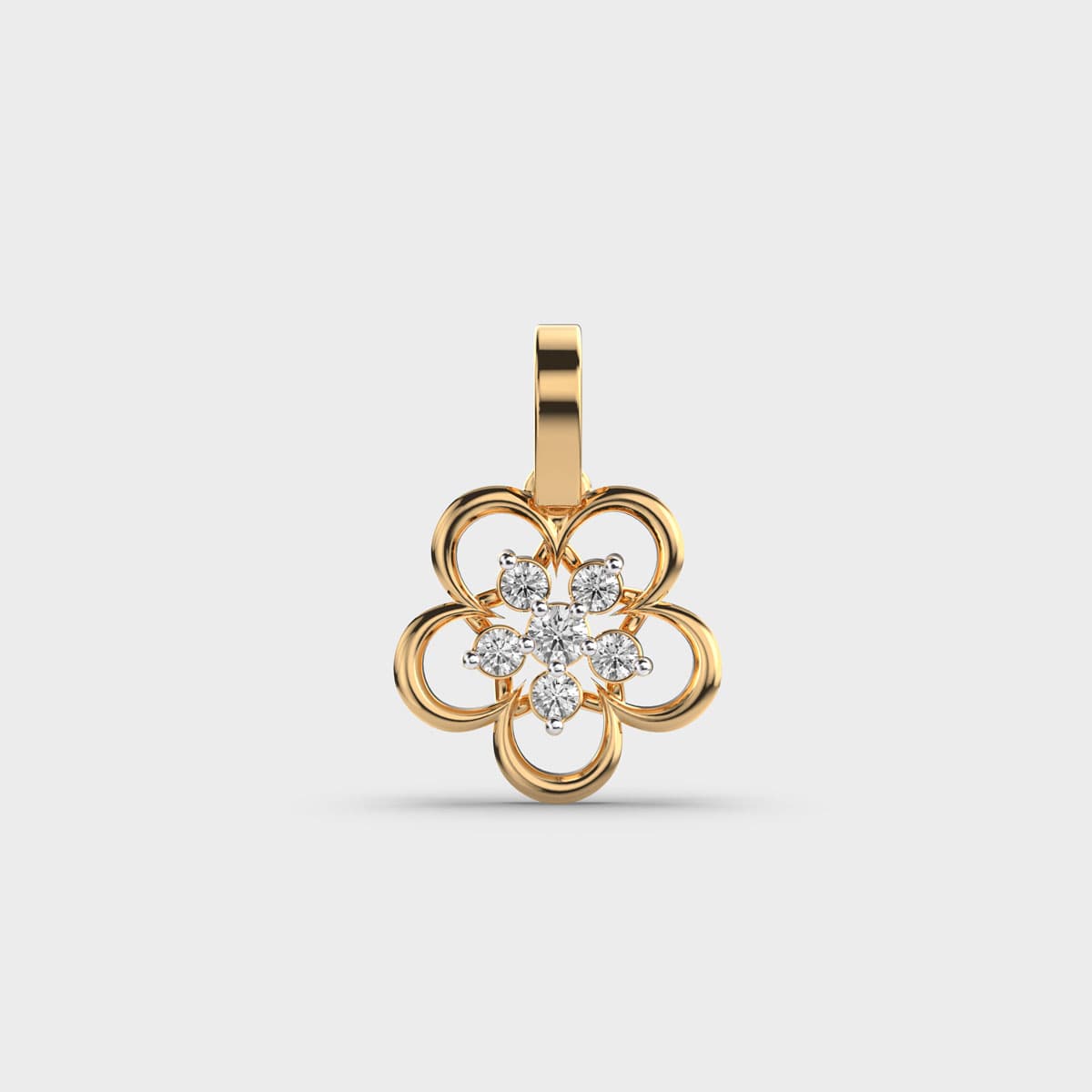 Botanique Bloomingbelle Diamond Encrusted Pendant (Without Chain)