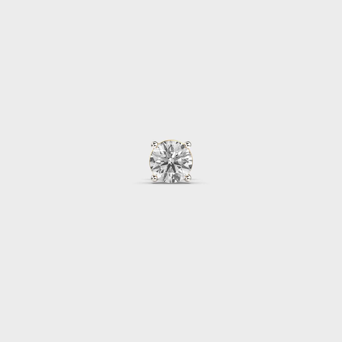Maverick Round Diamond Ear Stud