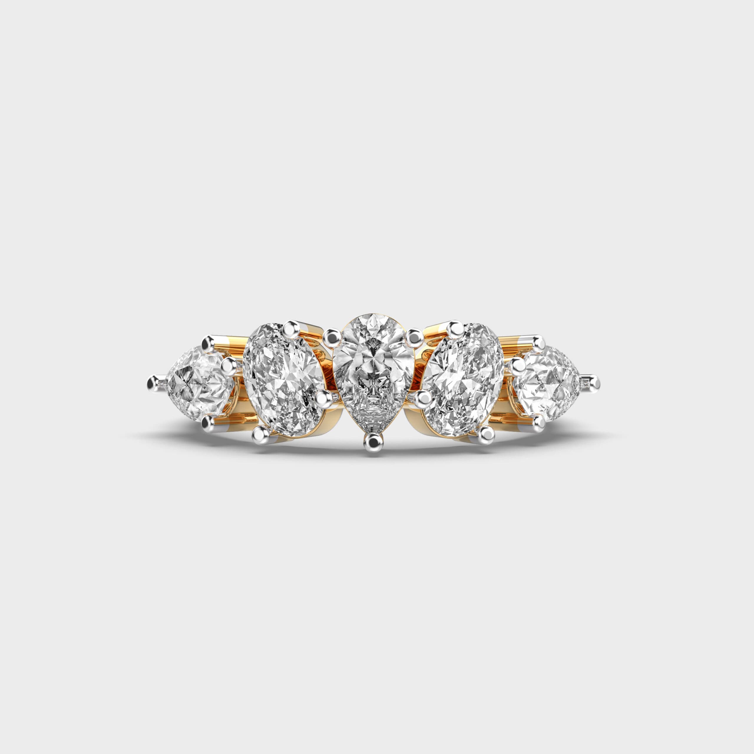 Luminous Petal Diamond Ring