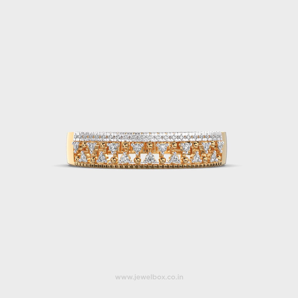 Cluster Glam Diamond Band Ring