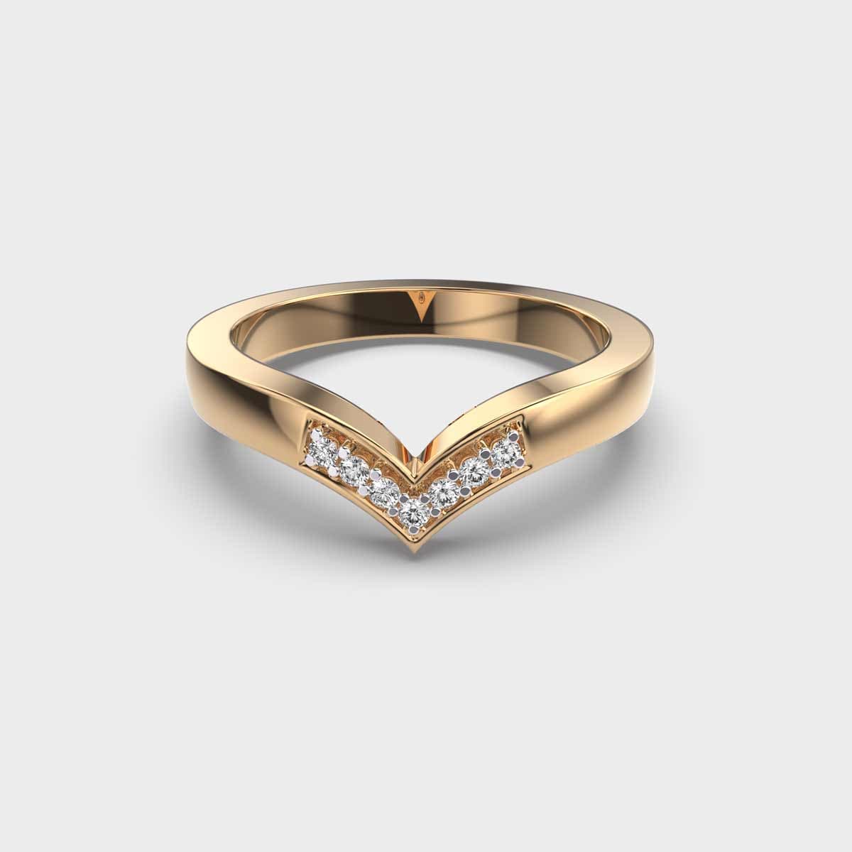 Minimal Vanki Diamond Encrusted Ring