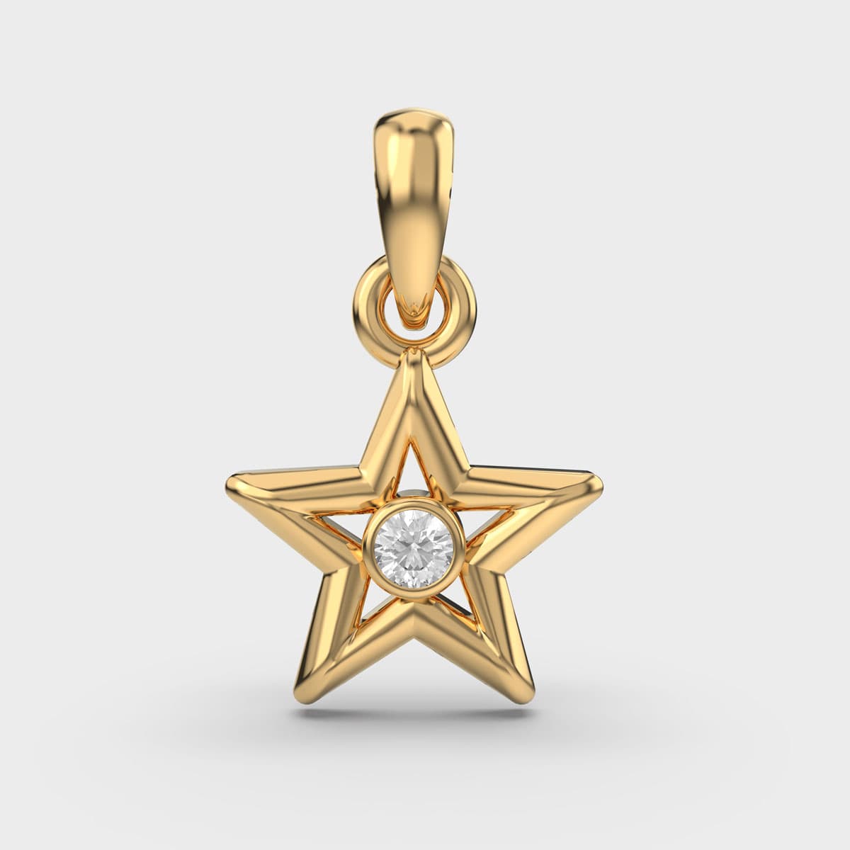 Glorious Star Diamond Pendant without Chain