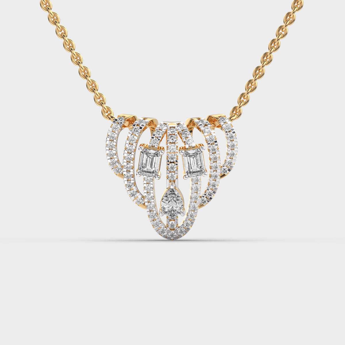Wheels Of Grace Diamond Pendant (With Chain)